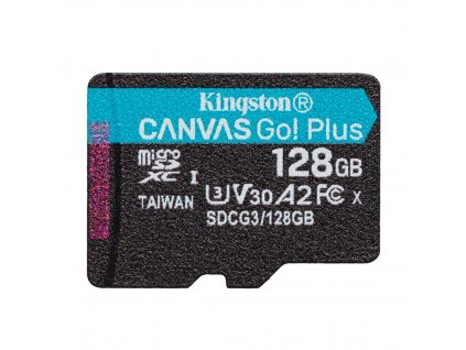 KINGSTON micro SDXC 64GB Canvas Go! Plus A2 U3 V30 170MB/s bez adaptéru (SDCG3/64GBSP)