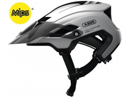 Abus MonTrailer MIPS - MTB polar white - vel.M