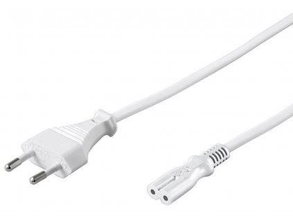 PremiumCord Kabel síťový 230V k magnetofonu 3m bílý (kpspm3w)