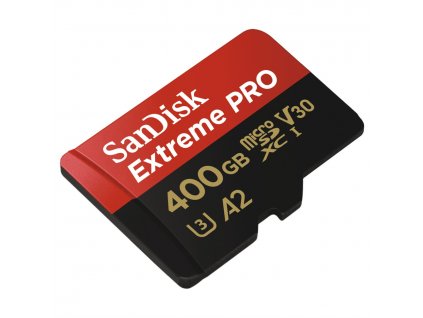 SanDisk Extreme Pro microSDXC 400GB 170MB/s A2 Class 10 UHS-I U3 + adaptér (SDSQXCZ-400G-GN6MA)