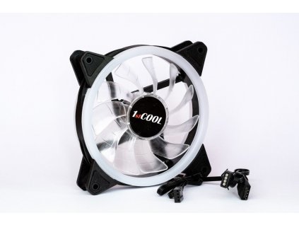 1stCOOL REGULAR EVO RGB Double RING 12cm ventilátor 4pin/12V