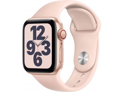 APPLE Watch SE GPS+Cellular,40mm Gold Aluminium Case with Pink Sand Sport Band