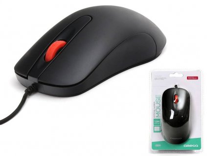 Omega optická myš OM0520B, 1000 DPI, černá