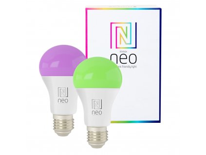 Immax NEO Smart sada 2x žárovka LED E27 9W barevná i teplá bílá, stmívatelná, Zigbee 3.0