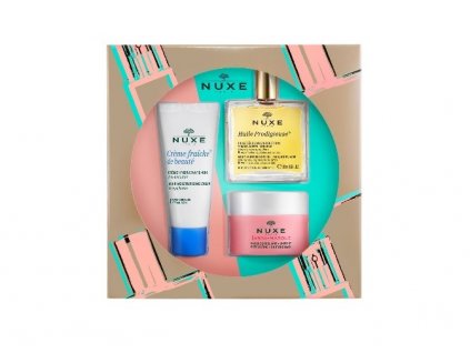 Nuxe Essential Face Care dárková sada (Creme Fraiche de Beauté 30 ml + Huile Prodigieuse 50 ml + Insta-Masque 50 ml)