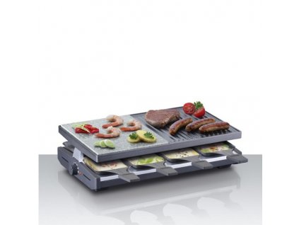 STEBA gril RC 58, raclette, kombi, 8 osob, 8 pánviček, nepřilnavý povrch