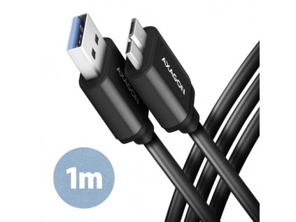 AXAGON BUMM3-AM10AB, SPEED kabel Micro-B USB <-> USB-A, 1m