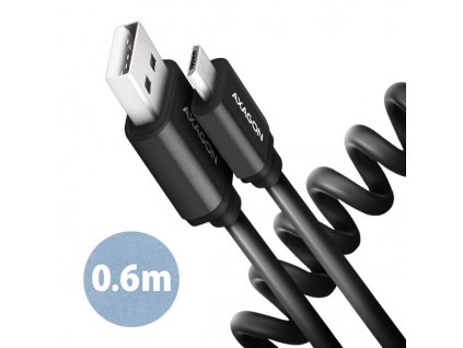 AXAGON BUMM-AM10TB, TWISTER kabel Micro USB <-> USB-A, 0.6m
