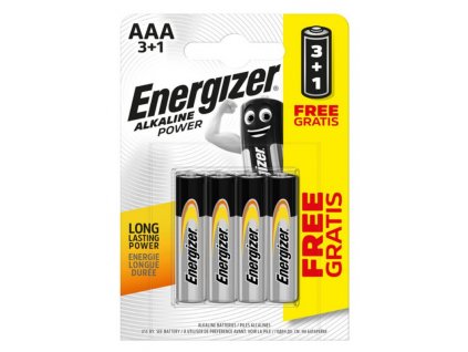 Energizer Alkaline Power - Mikrotužka AAA/4 ks - 3+1 zdarma (EB010)