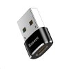 Baseus adaptér USB samec na USB-C samice 3A, černá (CAAOTG-01)