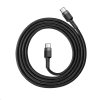 Baseus Cafule Series nabíjecí/datový kabel USB-C na USB-C PD2.0 60W Flash 2m, šedá-černá (CATKLF-HG1)