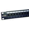 SOLARIX patch panel, CAT6, 24 x RJ45 , UTP, s vyvazovací lištou, černý, 1U (SX24L-6-UTP-BK-N)