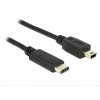 Delock Kabel USB Type-C™ 2.0 samec > USB 2.0 typ Mini-B samec 0,5 m černý (83335)