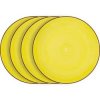 Lamart LT9056 4dílná sada dezertních talířů HAPPY, žlutá (42004689)