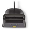 NEDIS čtečka čipových karet CRDRU2SM3BK/ Smart Card ID-1/ eObčanka/ standardní biometrické čipy/ USB 2.0/ černá (CRDRU2SM3BK)