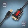 AXAGON ADS-1PSN, USB-A 2.0 - sériový RS-232 DB9-M Prolific adaptér / kabel 1.5m (ADS-1PSN)