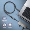 AXAGON BUCM32-CF05AB prodlužovací kabel USB-C (M) <-> USB-C (F), 0.5m, USB 20Gbps, PD 240W ALU oplet (BUCM32-CF05AB)
