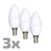 ECOLUX LED žárovka Ecolux 3-pack, svíčka, 6W, E14, 3000K, 450lm, 3ks (WZ431-3)