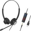 Tellur Wired Headset Voice 420, binaural, USB/3,5mm jack, černá (TLL411006)