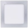 LED přisazené svítidlo, čtverec stříbrná 12W neutrální bílá (1539067150)