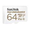 DF SanDisk Max Endurance microSDXC 64GB 100 MB/s UHS-I U3 Class 10+ Adaptér (SDSQQVR-064G-GN6IA)