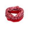 Sportovní šátek s flísem SULOV, červeno-bílý (SATEK-FL-08)