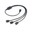 AKASA RGB LED kabel-splitter adresovatelný 50cm (AK-CBLD07-50BK)