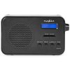 NEDIS přenosné rádio/ DAB+/ FM/ 1.3 "/ napájení z baterie/ digitální/ 3.6 W/ budík/ časovač vypnutí/ černé (RDDB1000BK)