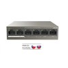 Tenda TEF1106P-4-63W PoE AT switch 4x PoE 802.3af/at, 6x 100Mb/s, PoE celkem 63W, fanless, PoE+ (TEF1106P-4-63W)