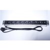 PremiumCord Panel napájecí do 19" racku 1.5U, 9x230V, 2m kabel (PDU-F15G09)