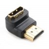 NEDIS adaptér HDMI úhlový 90°/ HDMI konektor - HDMI zásuvka/ černá (CVGB34901BK)