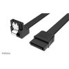 AKASA Proslim SATA kabel 90° - 50 cm (AK-CBSA09-05BK)