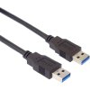 Kabel USB 3.0 Super-speed 5Gbps A-A propojovací 9pin 1m (ku3aa1bk)