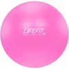 LifeFit Anti-Burst 65 cm, růžový gymnastický míč (F-GYM-65-02)
