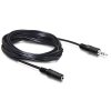 Delock Audio kabel 3,5mm stereo jack samec/samice, 5m (84237) (84237)