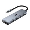 GENIUS hub UH-500/ USB-C na HDMI/ 2x USB3.0/ USB-C/ 100W PD/ šedý (31240003400)