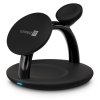 CONNECT IT MultiCharge 3 v 1 MagSafe Wireless Fast Charge bezdrátová nabíječka, ČERNÁ (CWC-9060-BK)