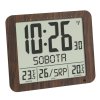 TFA Nástěnné hodiny DCF s venkovním čidlem teploty a s českým dnem v týdnu (TFA60.4518.08)