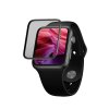 Ochranné tvrzené sklo FIXED 3D Full-Cover pro Apple Watch 44mm s aplikátorem, s lepením přes celý displej, černé (FIXG3D-434-BK)