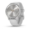 Garmin vivomove Trend, Stříbrná nerezová luneta, pouzdro Mist Grey, silikonový (010-02665-03)