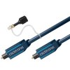 HQ Optický kabel Toslink TOS male - TOS male, s redukcí na 3.5mm, 3m (4040849703690)