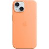 Apple iPhone 15 Silicone Case s MagSafe - Orange Sorbet (MT0W3ZM/A)