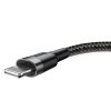 Baseus Cafule nabíjecí/datový kabel USB na Lightning 2,4A 1m, šedá-černá (CALKLF-BG1)