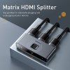 Baseus Matrix HDMI Splitter 2v1 / 1v2 šedá (CAHUB-BC0G)
