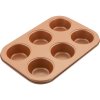 Lamart LT3091 Forma na 6 muffinů COPPER, 26,5 x 18 cm (42003842)