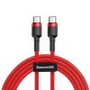 Baseus Cafule Series nabíjecí/datový kabel USB-C na USB-C PD2.0 60W Flash 1m, červená (CATKLF-G09)