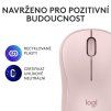Logitech M240 Silent Bluetooth Mouse Rose (910-007121)