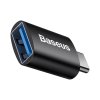 Baseus Ingenuity mini OTG adaptér USB-C samec na USB-A samice 3,1A, černá (ZJJQ000001)