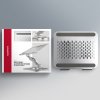 AXAGON STND-LR, hliníkový stojan pro notebooky 10"-17.3" s nastavitelnou výškou, úhlem a 360° rotací, šedý (STND-LR)