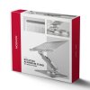 AXAGON STND-LR, hliníkový stojan pro notebooky 10"-17.3" s nastavitelnou výškou, úhlem a 360° rotací, šedý (STND-LR)